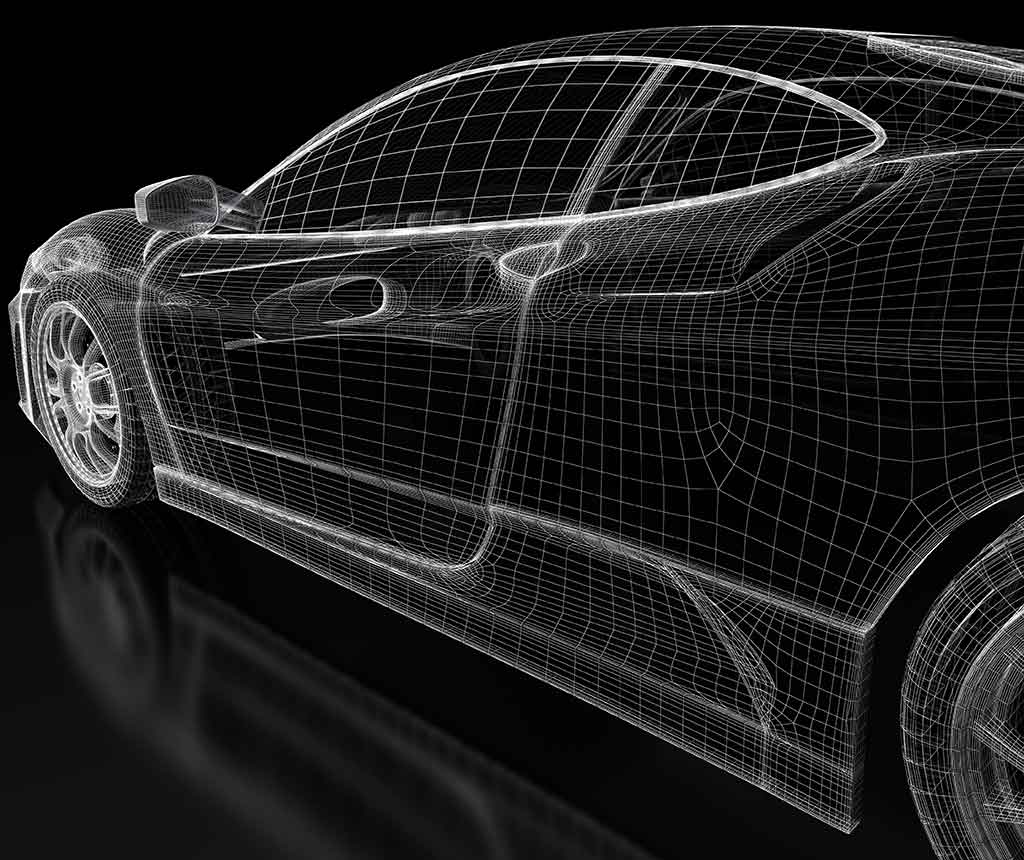 車のデジタルスキャニングデータ