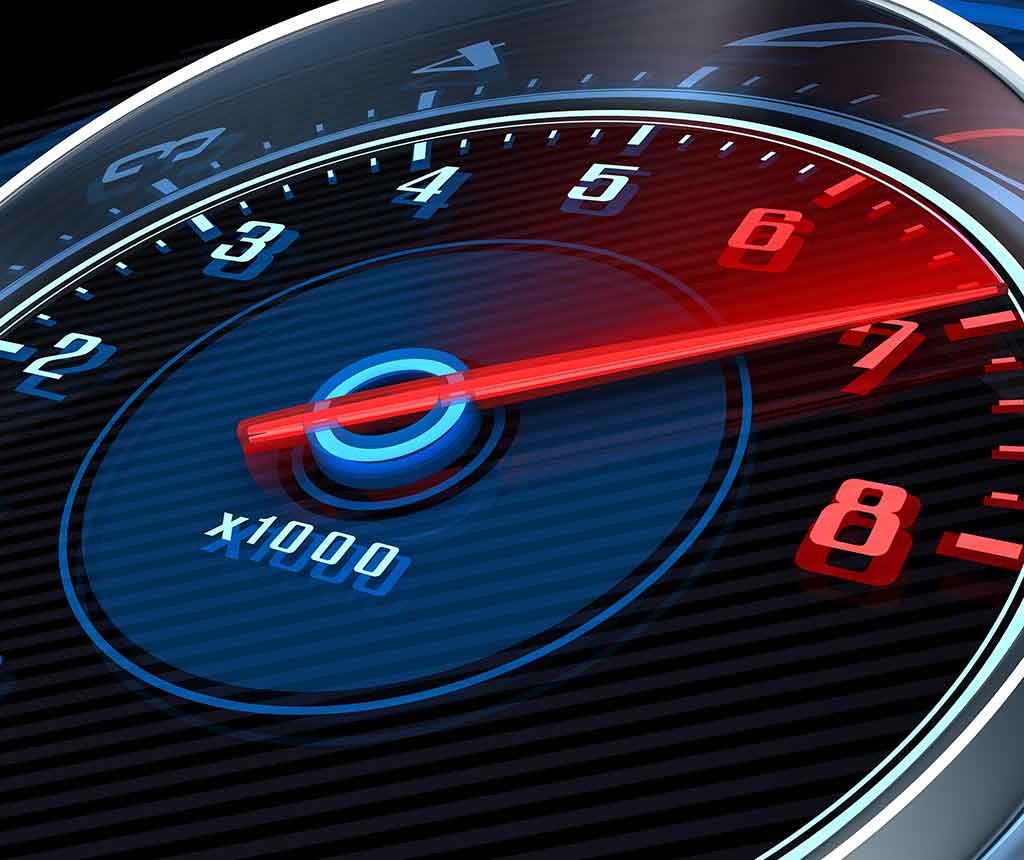 タコメーターのイラスト