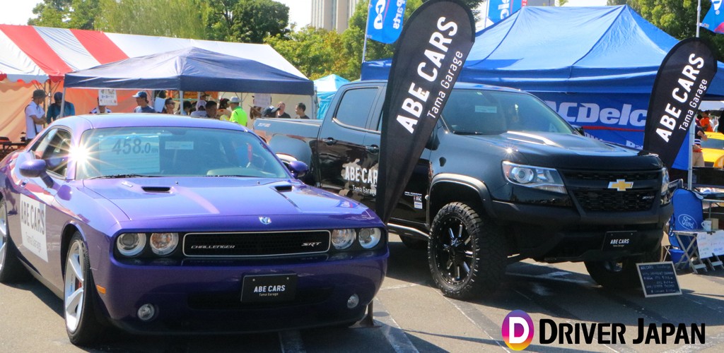 アメフェスにてダッジ・チャレンジャー発見したときの写真