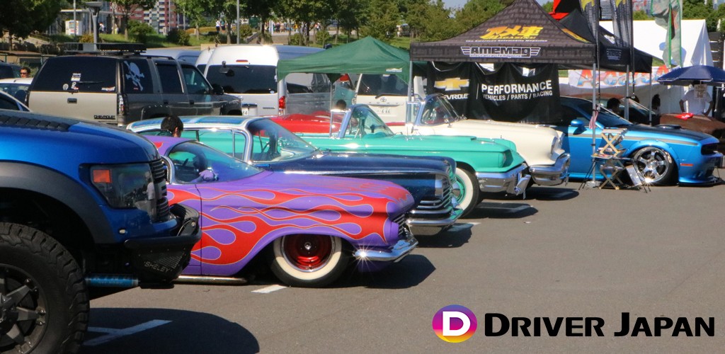 アメフェス展示車両の様子