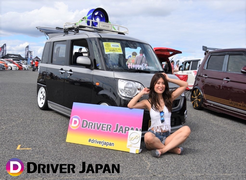 スーパーカーニバル2018ブースのジェッズさんのサスペンションを使ったキャンバス