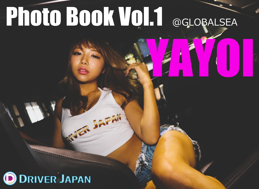 カマロのシートで撮影をするクールな感じのYAYOIちゃん