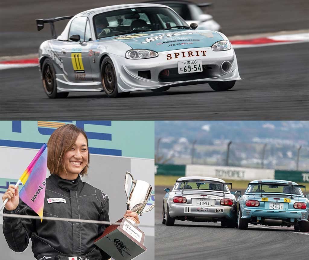 池島実紅とレーシングカー