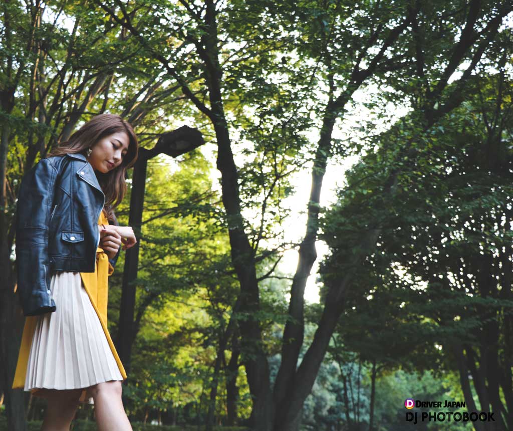 公園で黄昏るLISA