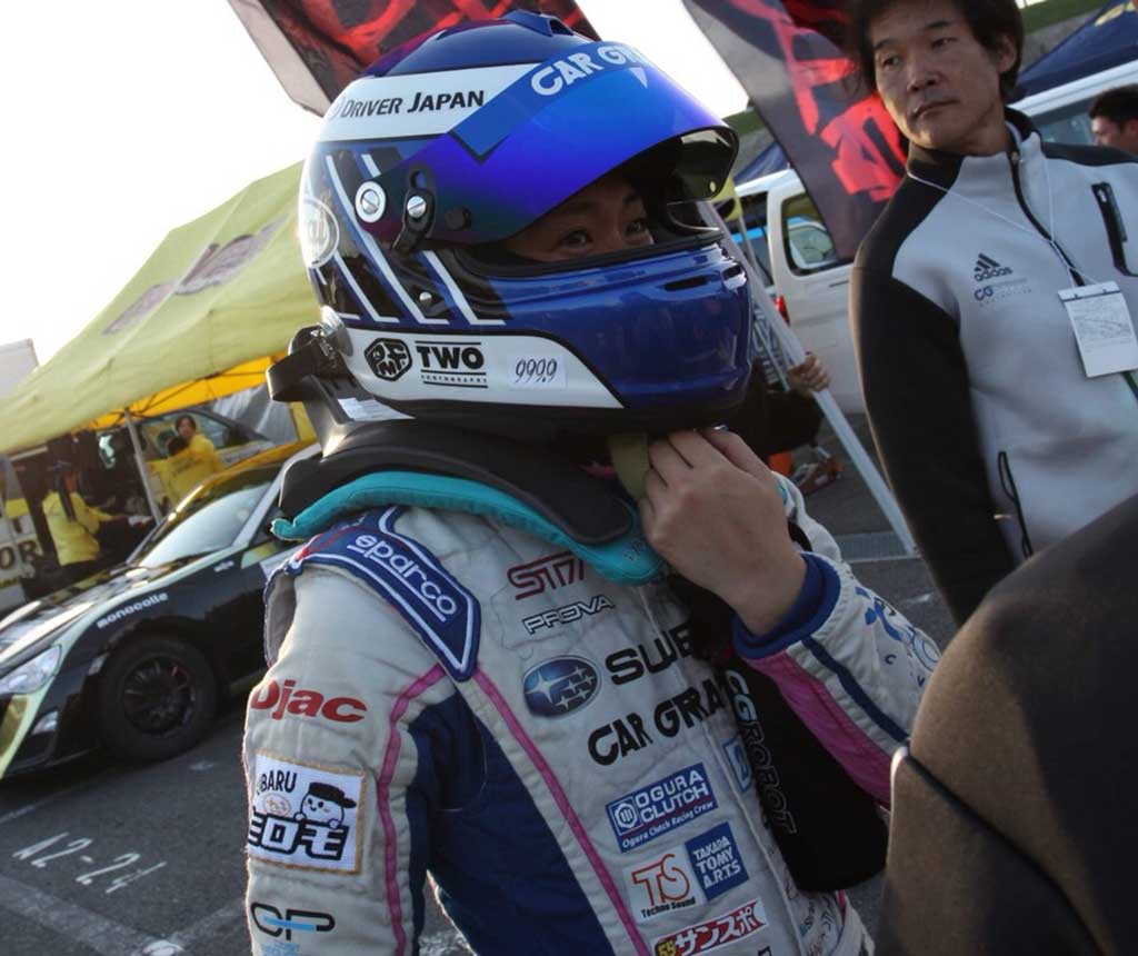 レース準備中の池島実紅ちゃん (撮影: 大森和之 様)