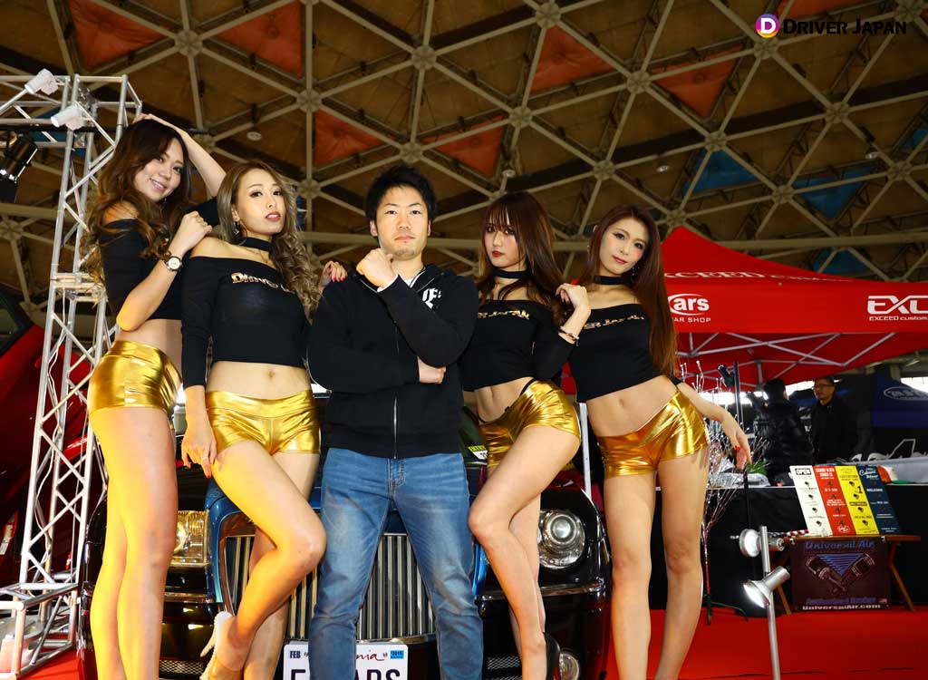クロスファイブ展示車両オーナーさんとDRIVER JAPAN GIRLS