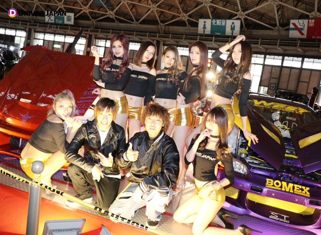 クロスファイブ展示車両のオーナーさん達とDRIVER JAPAN GIRLS