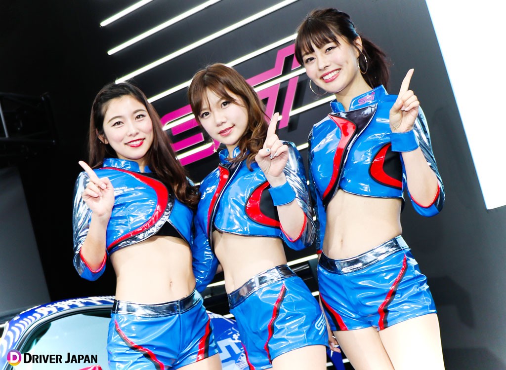 オートサロン2019でSUBARU STI ブースに居たSUBARU BRZ GT GALS 「BREEZE」の3人