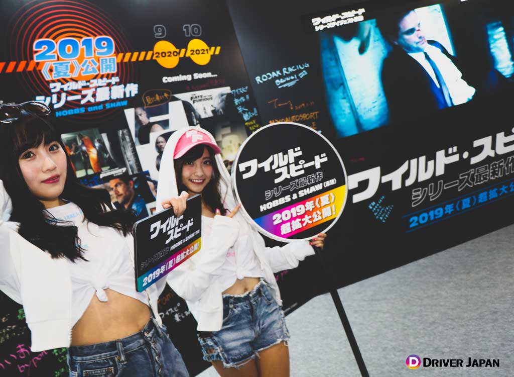 ワイルドスピードブースのコンパニオン