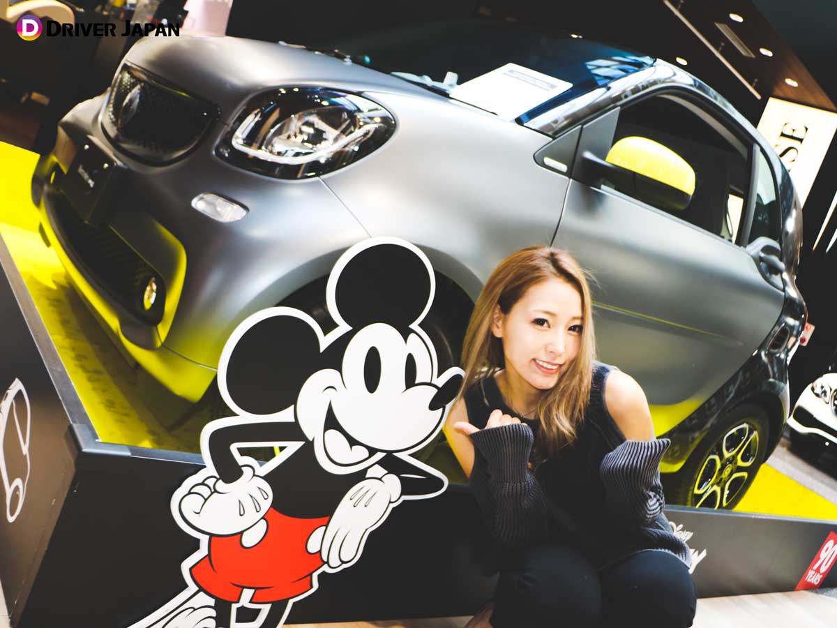 smart fortwo Edition MICKEY THE TRUE ORIGINALとYUKIちゃん
