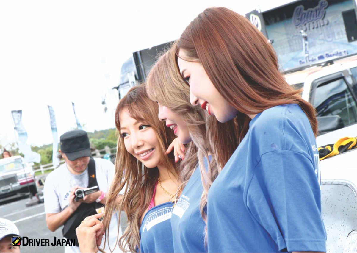 SUMMER COAST（サマーコースト）2019のイメージガール（キャンギャル）として参加したYAYOI,SUMIKA,AZUSA