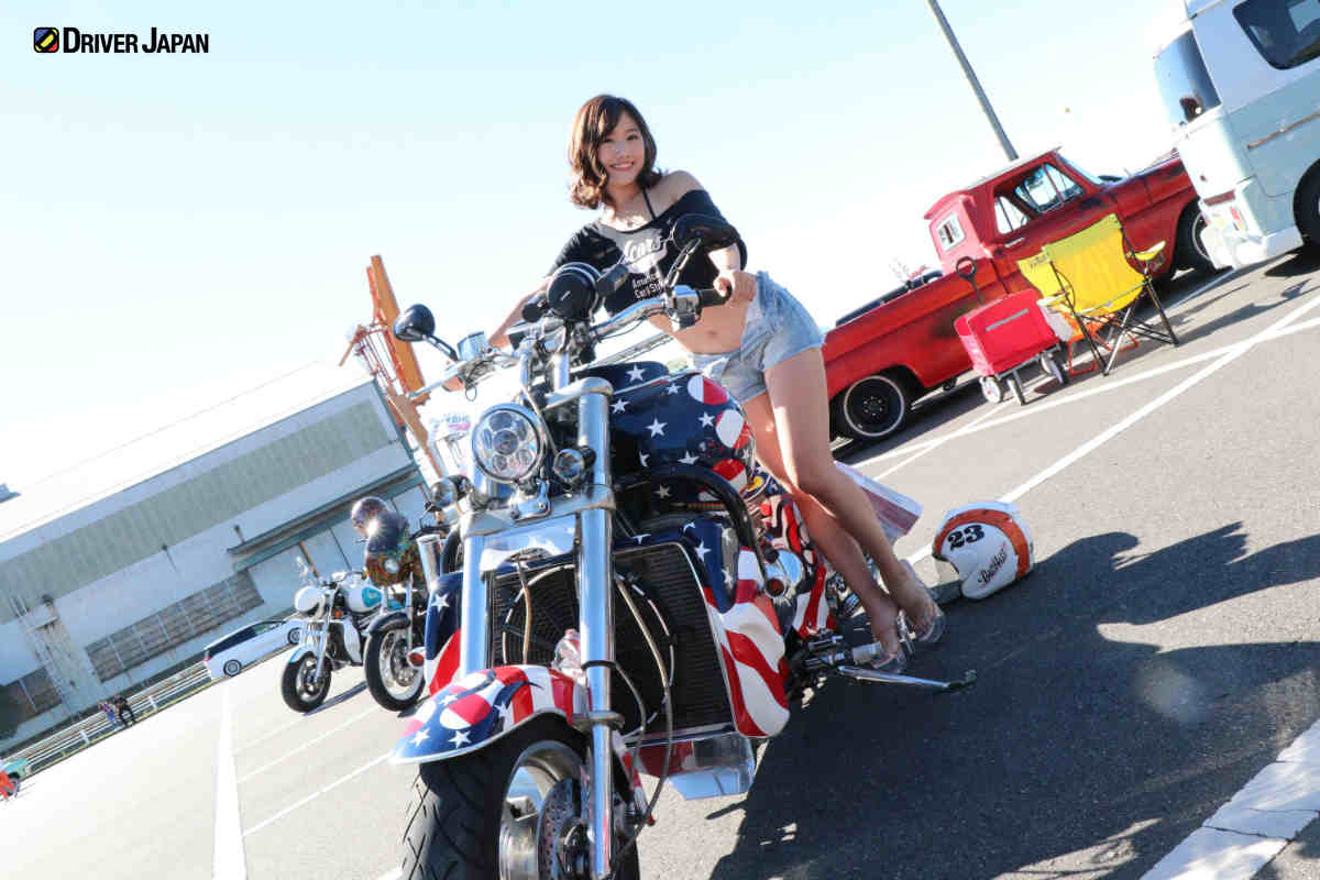 スーパーアメリカンフェスティバルでキャンギャルをしていた塚田果澄さん